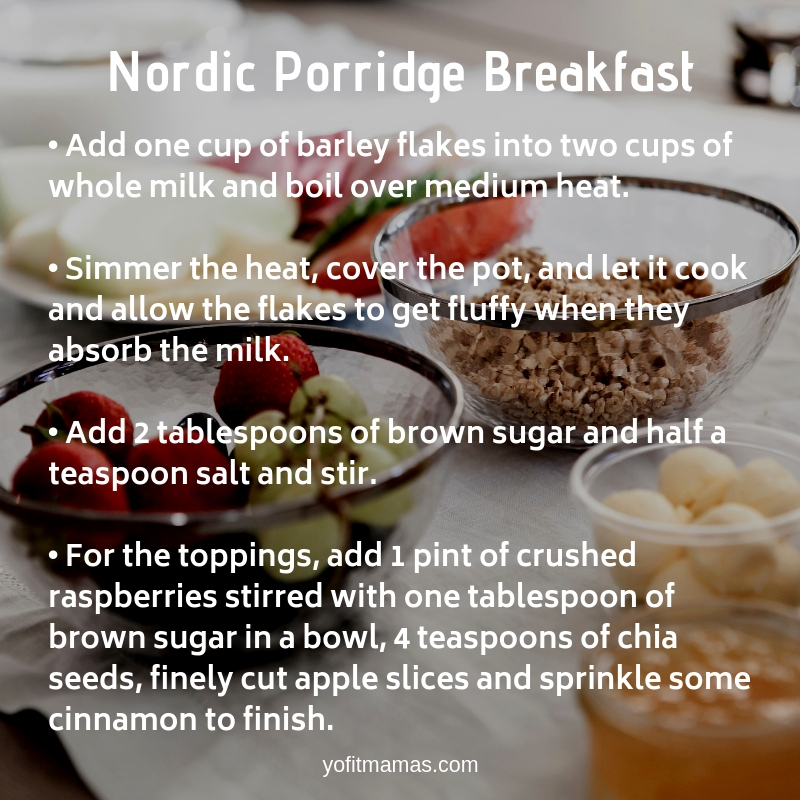 Nordic porridge breakfast